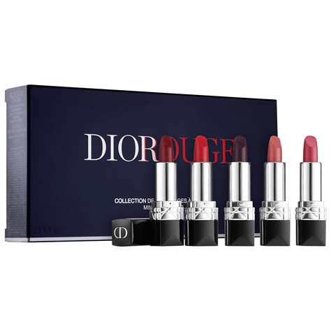 dior rouge mini lipstick set sephora|christian Dior lipstick set.